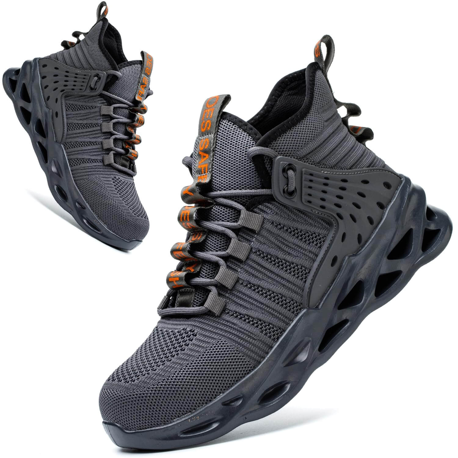 Indestructible Steel Toe Work Boots for Men & Women - Kaximd, breathable and lightweight work shoes for safety.