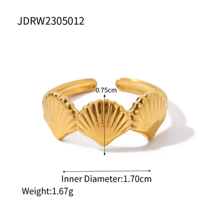 Stainless Steel  Rings 18k Gold