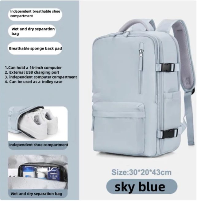 Large-Capacity Travel &amp; School Backpack