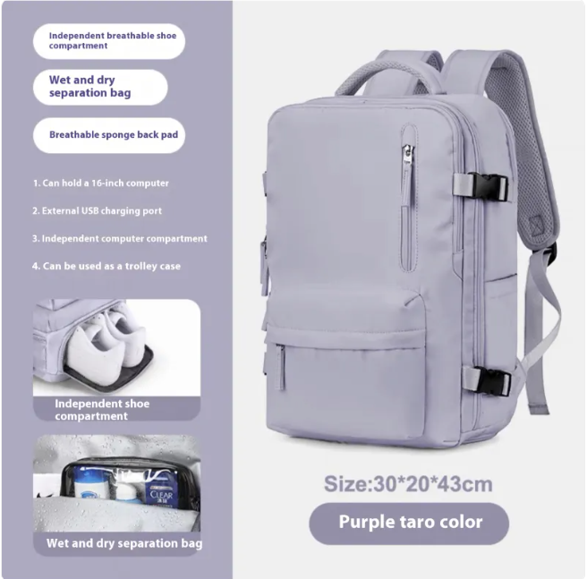 Large-Capacity Travel &amp; School Backpack
