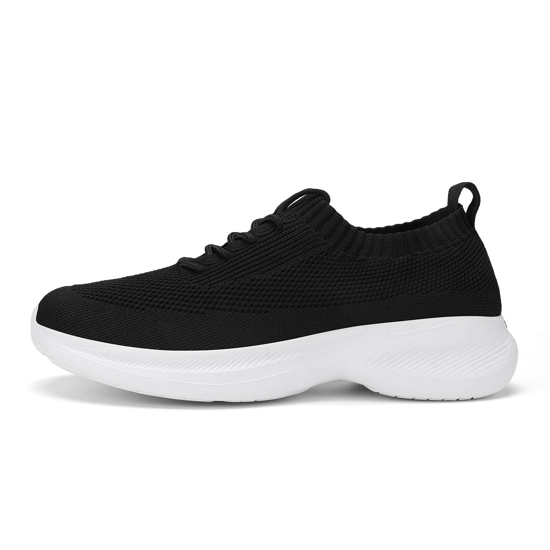 Casbeam Mens Slip On Walking Shoes lightweight breathable slip on walking shoes in black with comfortable design and non-slip sole.