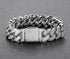 Jewelry Flip Double Row Full Zircon Bracelet featuring a shiny silver color, 7inchx15mm size, and sparkly full zircon stones.