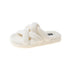 Thick Bottom Non-Slip Plush Muffin Slippers for Women in Beige color, showcasing comfort and style.